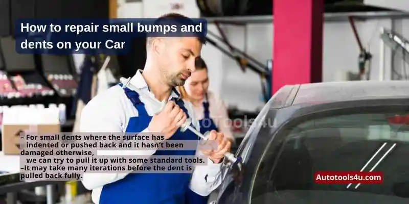 How to repair small bumps and dents on your Car 4